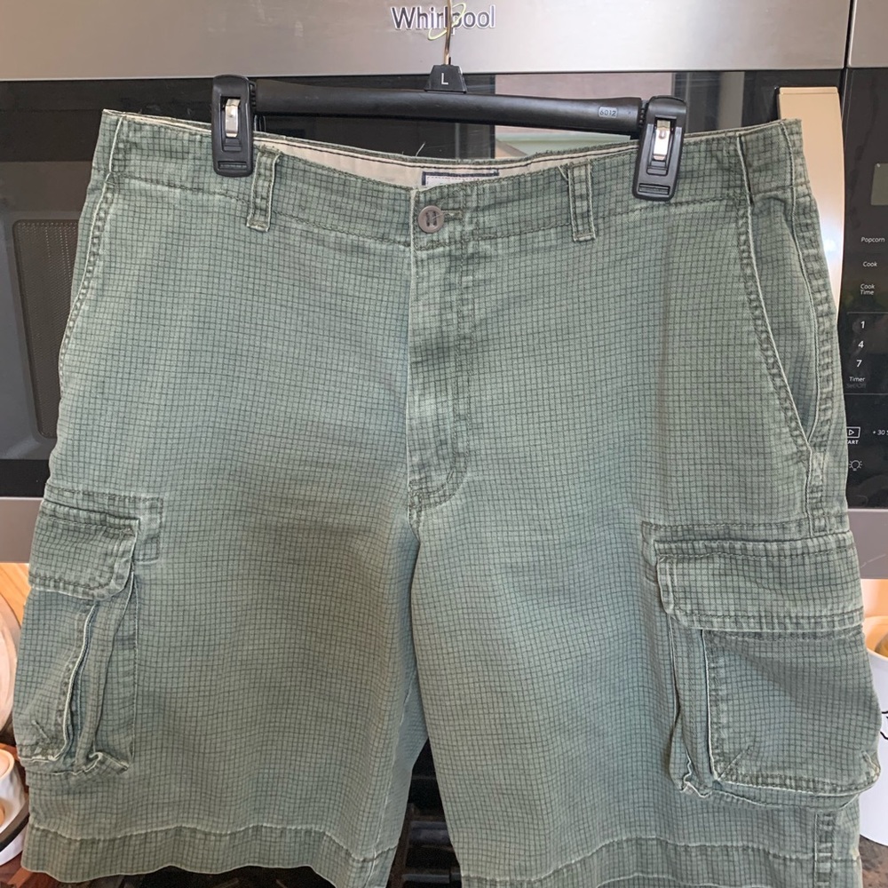 Green Cargo Shorts